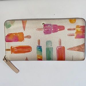 Kate Spade Ice Cream Zip-Around Continental Wallet